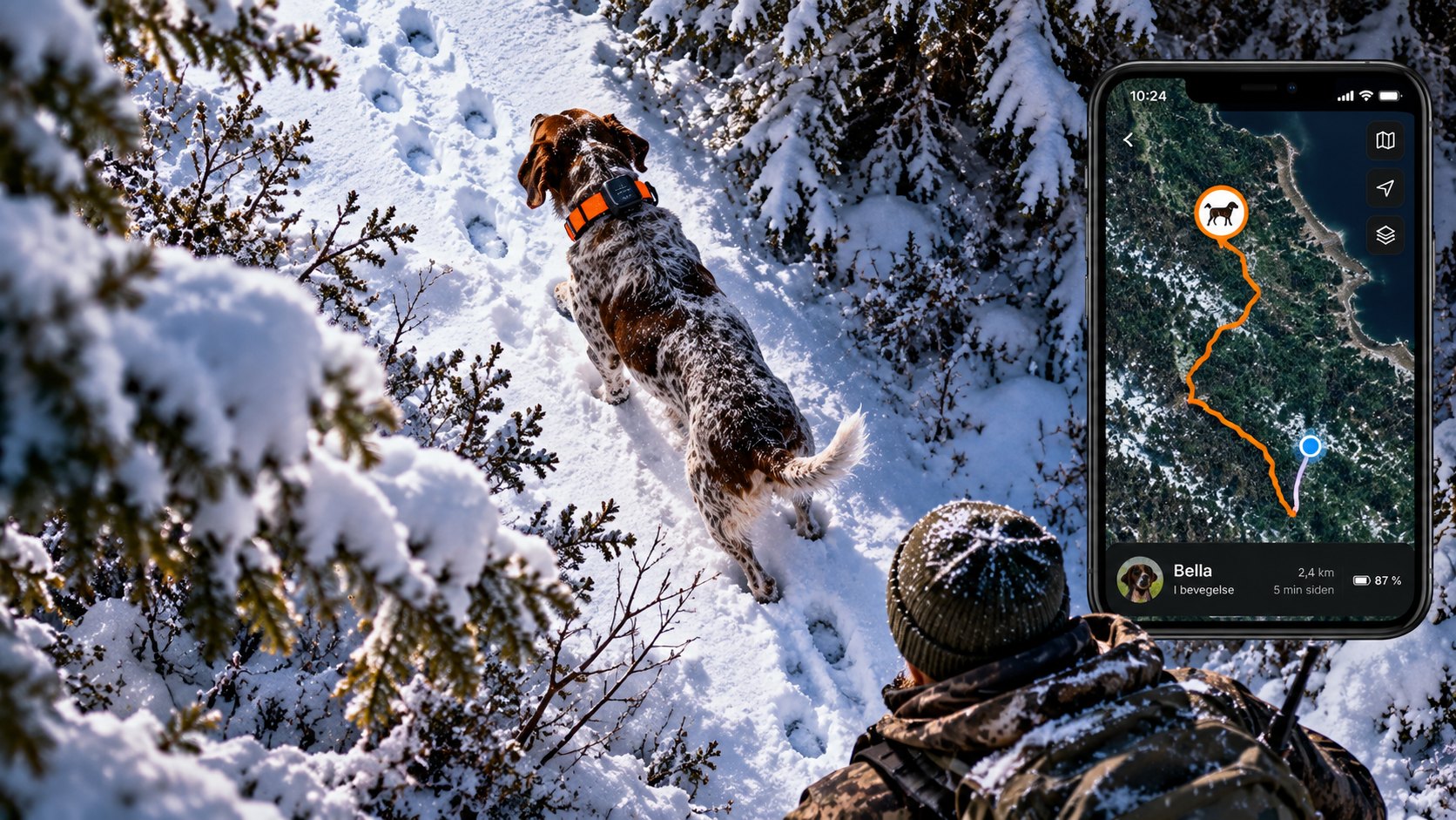 GPS-tracker til jakthund – slik holder du oversikt over hunden